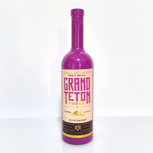 750ml Custom Pink round Glass Bottles For Vodka