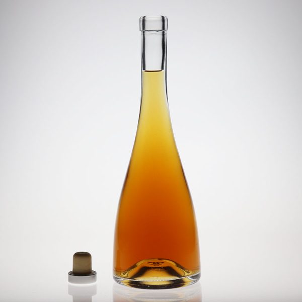 500ml Clear Round Vodka Gin Glass Liquor Water Bottle 620g