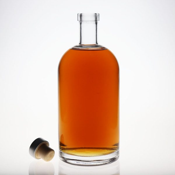 1000ml Clear Spirit Wholesale Glass Bottles For Sale 850g