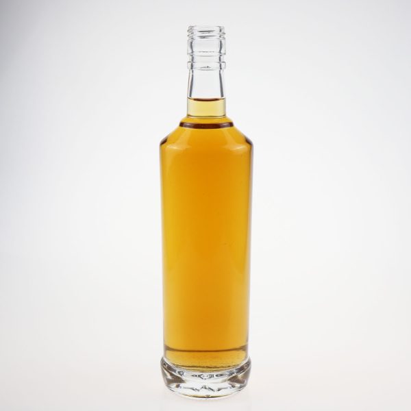 500ml glass bottle of round shape Skirt Shape Fancy Vodka Bottle