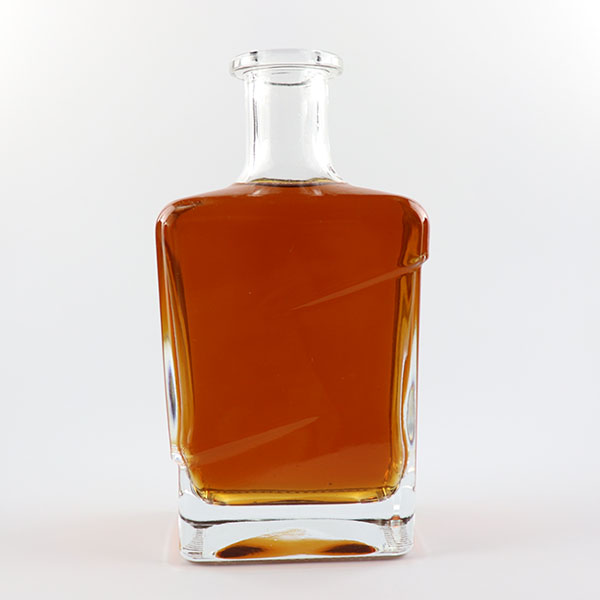 500ml 500ml Glass Tequila Rum Spirit square Bottle for Liquor spirit 720g