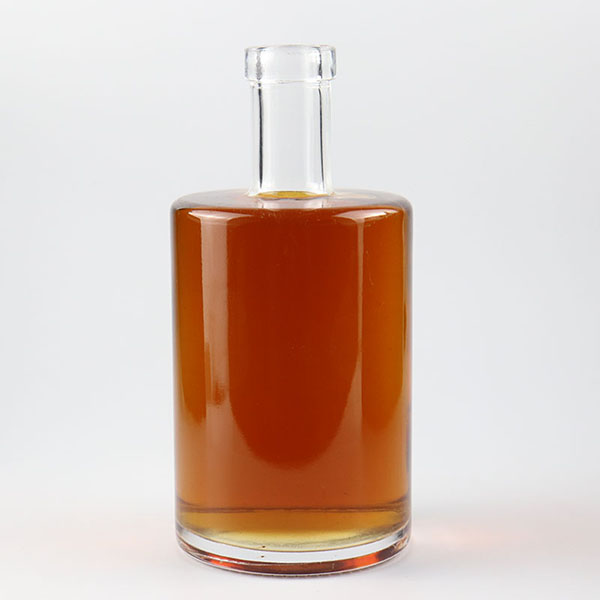 500ml Square cylinder unique Glass Bottles With Corks 580g