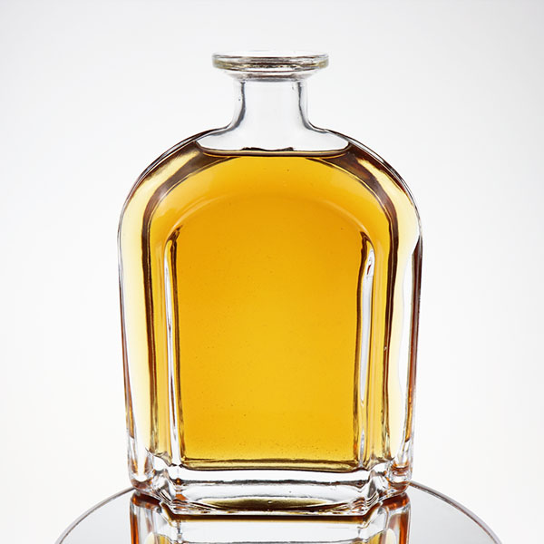 700ml transparent round empty flint glass liquor wine Whisky bottle 950g