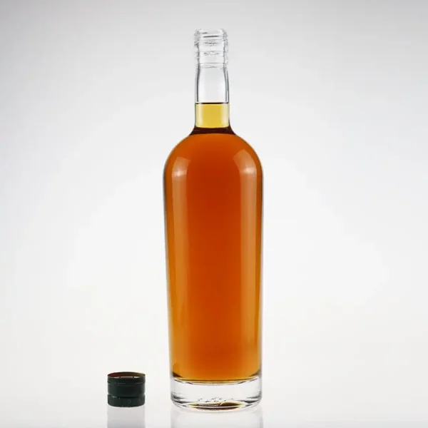 Tall 750ml Glass Liquor bottle with ROPP Cap