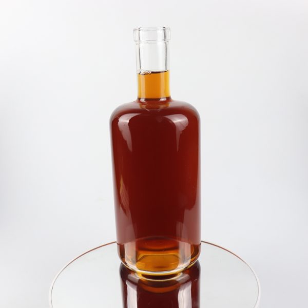 700ml Round Clear Glass Liquor Spirit Bottle Spirit Bottle 650g