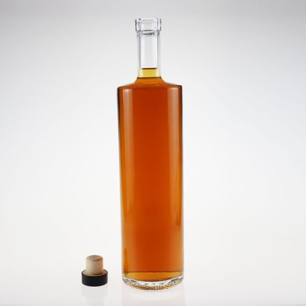 1 Liter Glass Beverage Corked Bottles Wholesale 680g