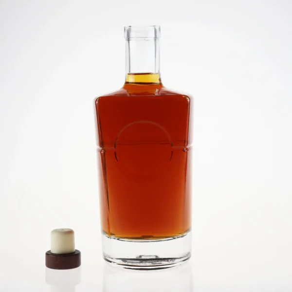 750ml heavy Whisky Glass Bottle