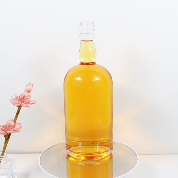 1 Liter Glass Vodka Bottles Wholesale With Corks 820g
