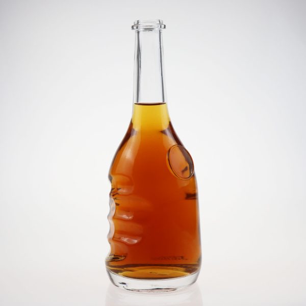 700ml Boston Round Glass Bottles Wholesale 850g