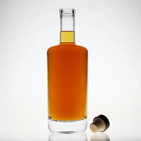 750ml Custom Square Gin Bottles  750g