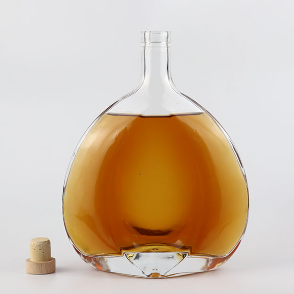 700ml 950g bulk glass bottles for Brandy with cork