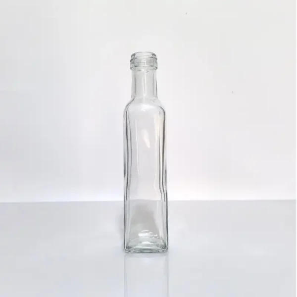 250ml  Clear Square Olive Oil Bottle 250g