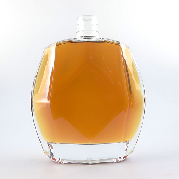 700ml 950g diamond glass bottle for brandy