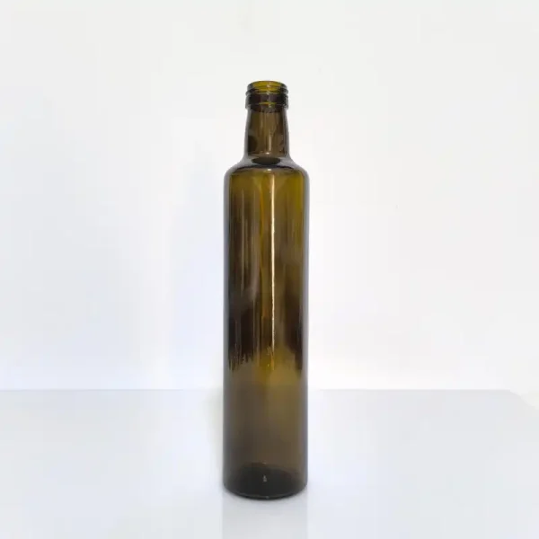 500ml Amber round Olive Oil Bottle 380g