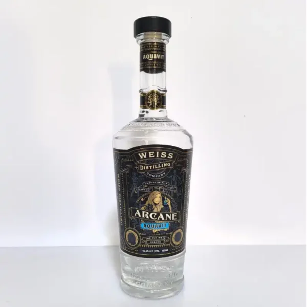 750ml customized glass liquor bottle with printing