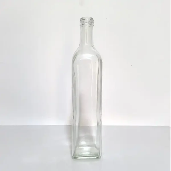750ml clear glass square Olive Oil Bottle 500g