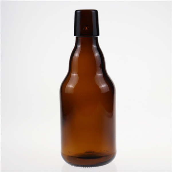 250ml 330ml bear glass bottle with swing cap