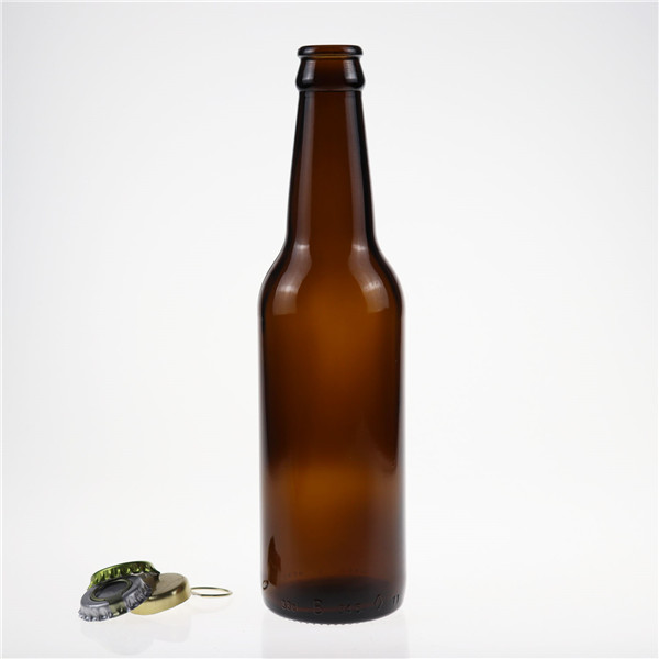 750ml long neck sparkling glass bottle with crown cap