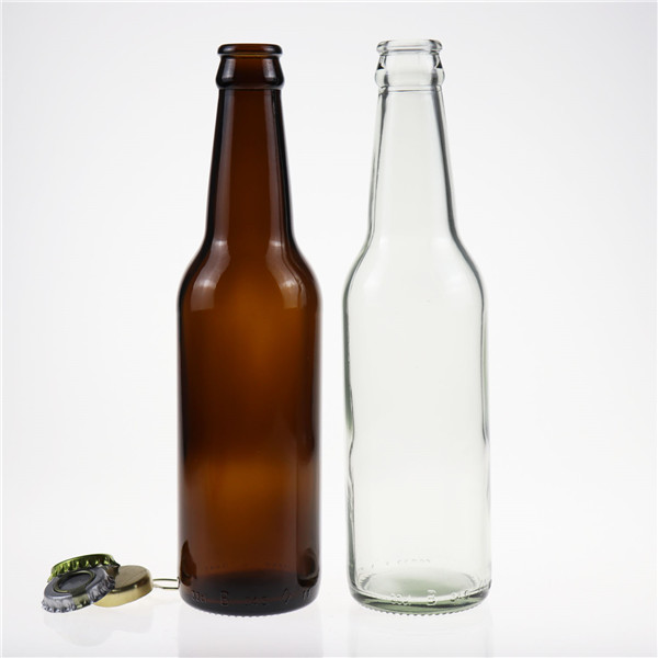 500ml 700ml glass beer bottle with crown cap