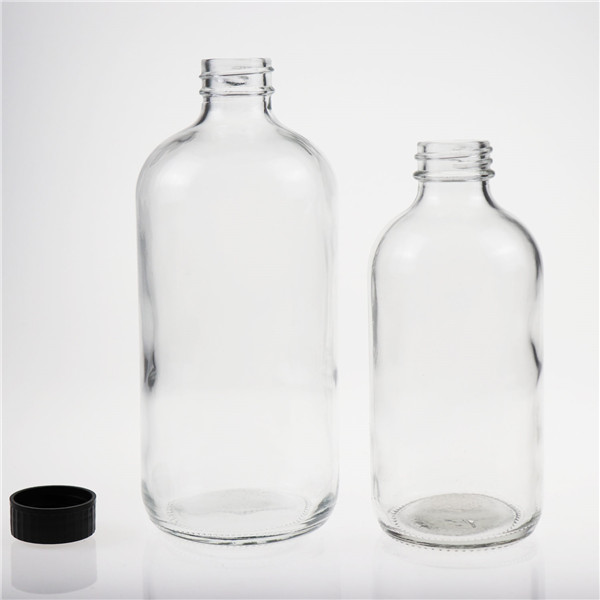 250ml 500ml transparent glass beverage bottle