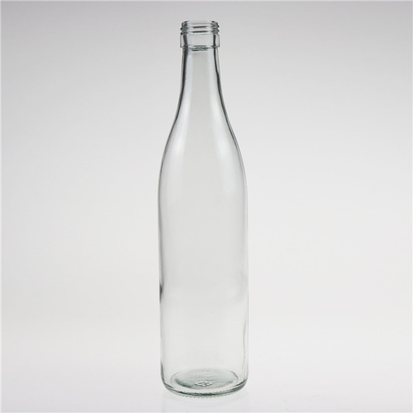 500ml clear glass beverage bottle