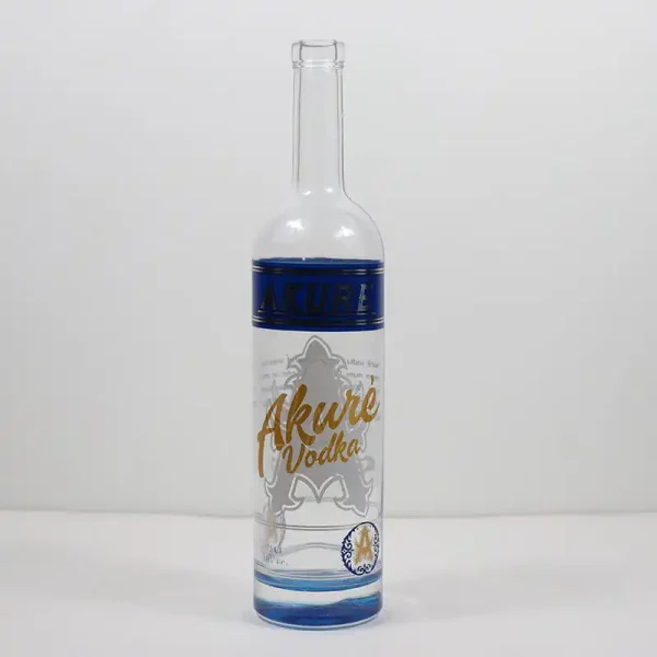 750ml Customized Vodka Bottle with hot stamping