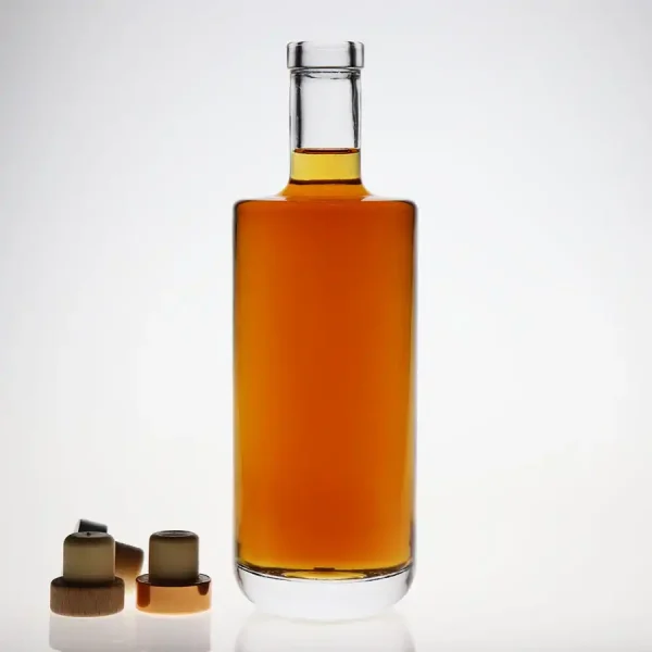 700ml Square Gin Glass Bottle 750g
