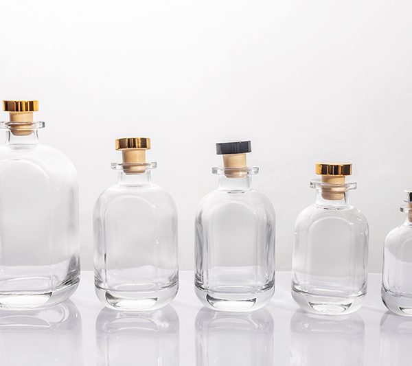 50ml 120ml 150ml 200ml 500ml Clear Glass Aromatherapy Bottle with Cork Cap