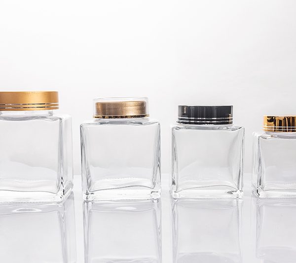 200ml 300ml 380ml 540ml Clear Square Jars