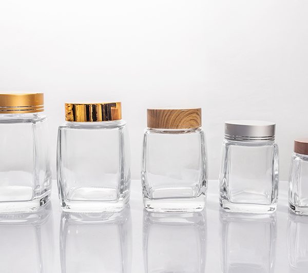 120ml 190ml 310ml 380ml 530ml rectangle clear jars