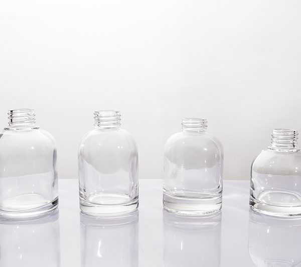 100ml 120ml 190ml 220ml Short Round‑Shoulder Clear Glass Aromatherapy Bottle Series