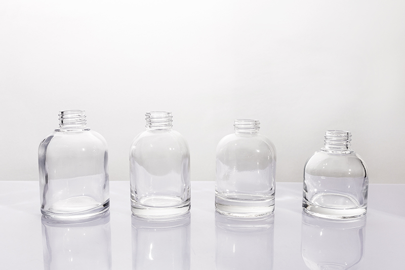 100ml 120ml 190ml 220ml Short Round‑Shoulder Clear Glass Aromatherapy Bottle Series