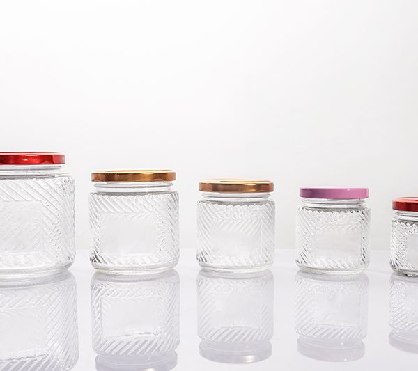 100ml 150ml 190ml 280ml 520ml Round Jars with Pattern and Label