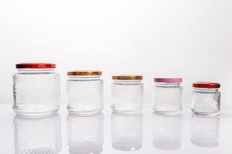 100ml 150ml 190ml 280ml 520ml Round Jars with Pattern and Label