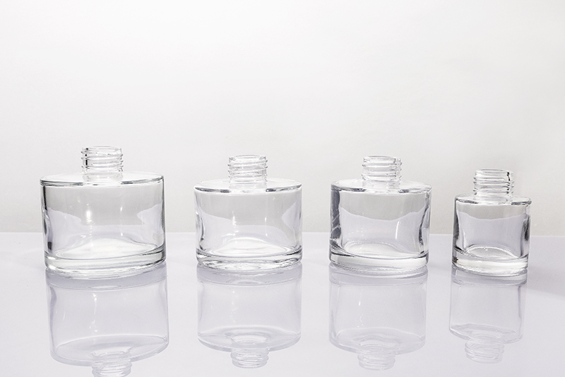 50ml 120ml 150ml Flat‑Shoulder Cylindrical Clear Glass Aromatherapy Bottle Series