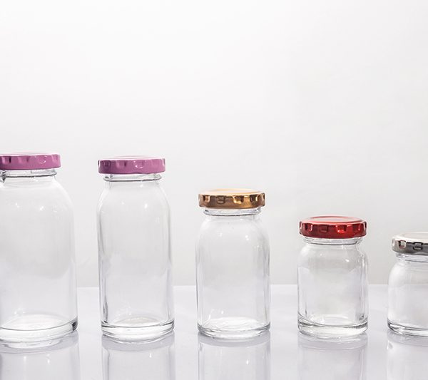 50ml 60ml 90ml 110ml 160ml Round shoulder Jars with Screw Lids