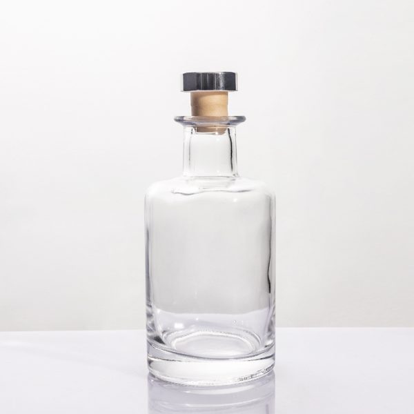250ml Minimalist Cylindrical Clear Glass Perfume & Diffuser Bottle