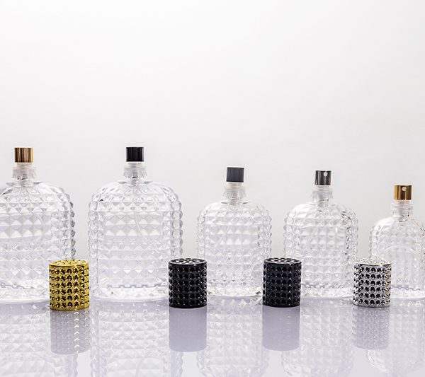 30ml 50ml 100ml Diamond Cut Clear Glass Perfume Bottle