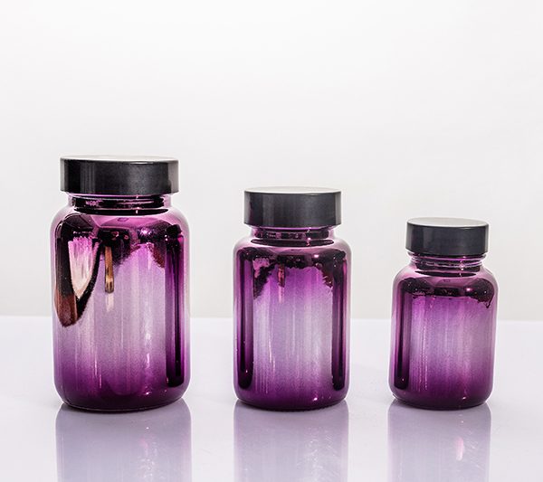50ml 100ml 150ml Gradient Purple UV‑Protected Glass Storage Jar Series