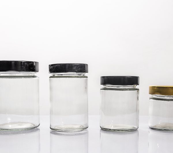 120ml 150ml 200ml 330ml Clear Round Jars with Customize Screw Lids