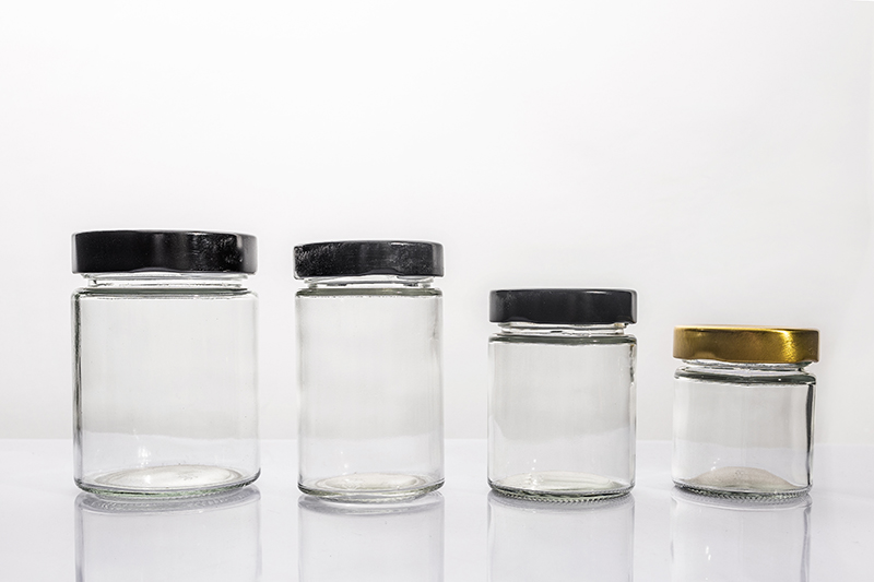120ml 150ml 200ml 330ml Clear Round Jars with Customize Screw Lids