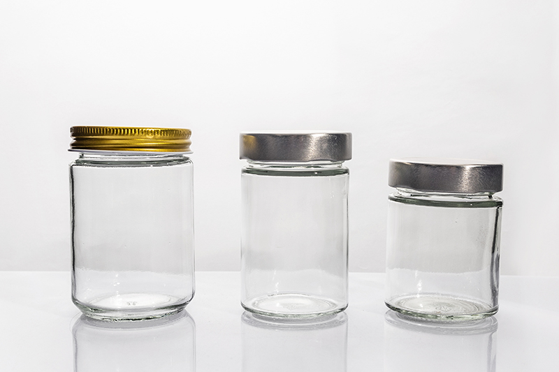 330ml 200ml Clear Round Jam Jars with Customize Lids
