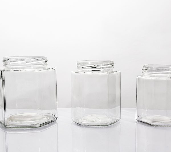 Various-sized Jars of Rhombic-shaped