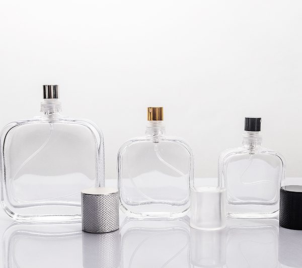 30ml 50ml 100ml Rounded Square Clear Glass Perfume Bottle