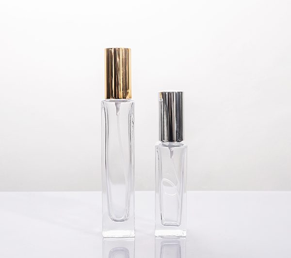 30ml 50ml Slim Square Clear Glass Perfume Bottle