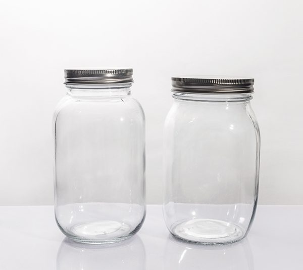 1000ml Classic Wide‑mouth Mason Glass Jars