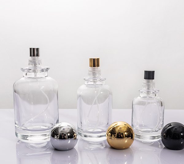 30ml 50ml 100ml Round Cylindrical Clear Glass Perfume Bottle