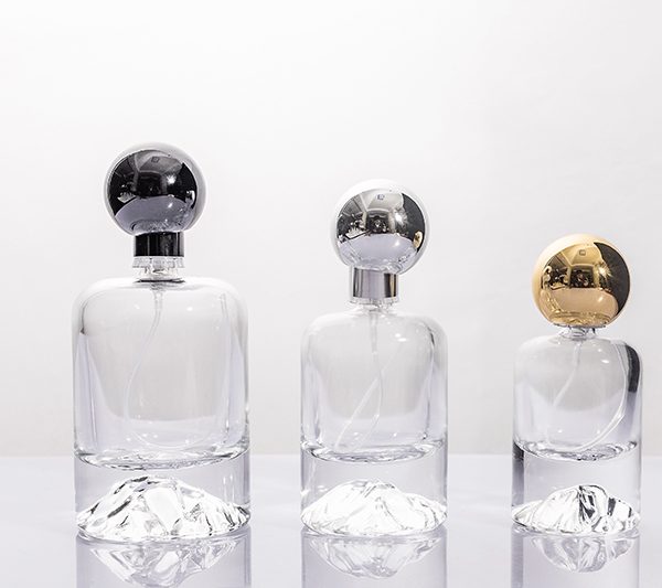 30ml 50ml 100ml Clear Glass Perfume Bottle with Mountain Base