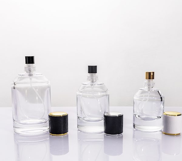 30ml 50ml 100ml Short Round Clear Glass Perfume Bottle