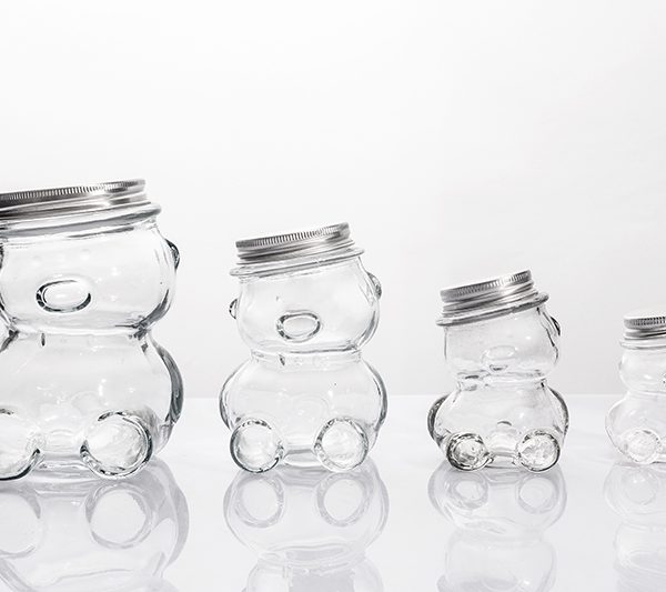 50ml 80ml 160ml 300ml Bear‑Shaped Glass Jar